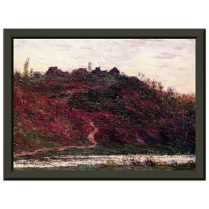 Claude Monet The Village of La CocheBlond Evening Metal Framed Art Print Poster