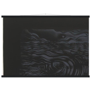 Lee Bontecou Study for an Untitled Print White on Black 1982 Poster