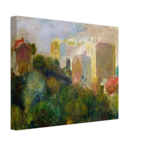 PierreAuguste Renoir  View from Renoirs Garden in Montmartre Canvas