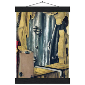 Rene Magritte  THE SILVER GAP 1926 Museum-Quality Matte Paper Poster with Hanger