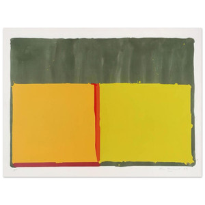John Hoyland  Yellows  1969 Aluminum Print