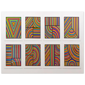 Sol LeWitt  Color Bands Wadsworth Portfolio Aluminum Print