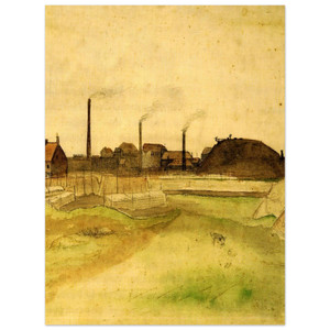 Vincent van Gogh  Coalmine in the Borinage Aluminum Print