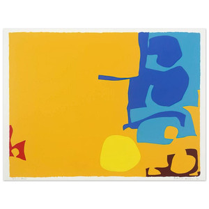Patrick Heron  Blues Dovetailed in Yellow  1970 Aluminum Print