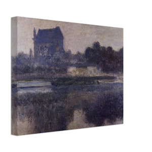 claude monet  Vernon Church in Fog Canvas