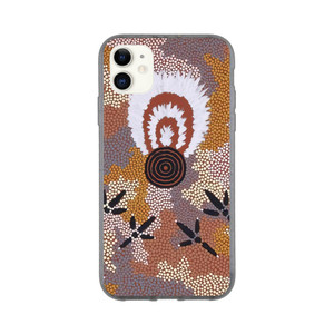 Clifford Possum Tjapaltjarri - Eagle Dreaming at Mt Allan - 1989 Bio case