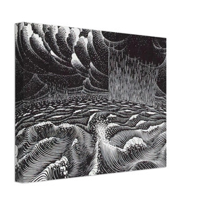 MC Escher  THE 2ND DAY OF THE CREATION Canvas