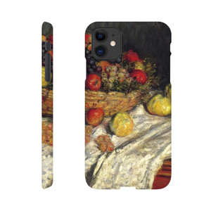 claude monet - Fruit Basket with Apples and Grapes Slim case
