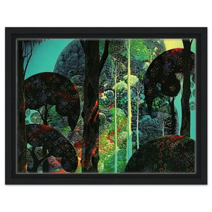 Eyvind Earle  Fired by Sun Framed Canvas