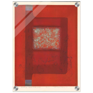 Hiroyuki Tajima  Dialogue With Red B  1975 Acrylic Print