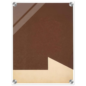 Ellsworth Kelly  Brown and White Acrylic Print