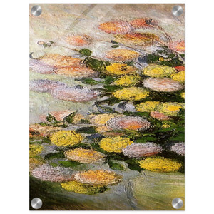 claude monet  Vase of Dahlias Acrylic Print