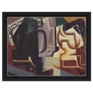 Juan Gris  GLASS AND CARAFE 1917 Framed Canvas