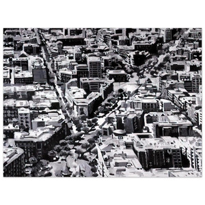 Gerhard Richter  TOWNSCAPE MADRID Aluminum Print