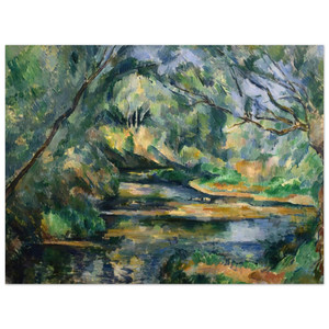 Paul Cezanne  The Brook Aluminum Print
