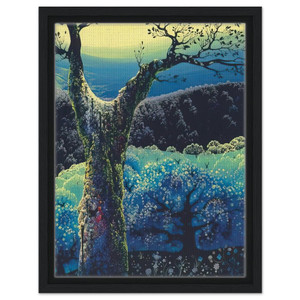 Eyvind Earle  Orchard in Bloom Framed Canvas