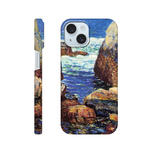 Childe Hassam - Sea and Rocks Appledore Isles of Shoals Slim case