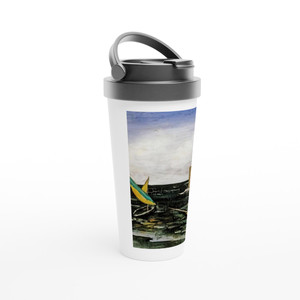 Carlo Carra  VELE NEL PORTO Travel Mug