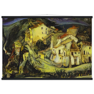 Chaim Soutine  HOUSES OF CAGNES Museum-Quality Matte Paper Poster with Hanger