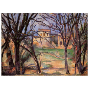 Paul Cezanne  Trees and houses Fine Art Poster / Art Print