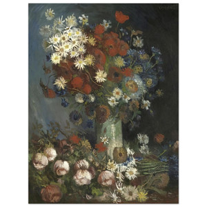 Vincent van Gogh  Still life with meadow flowers and roses Aluminum Print