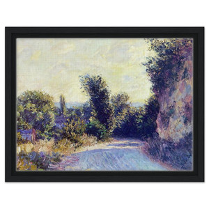 claude monet  Road near Giverny 02 Framed Canvas