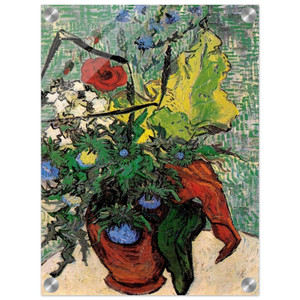 Vincent van Gogh  Wild Flowers and Thistles in a Vase Acrylic Print
