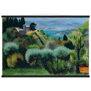 Moise Kisling SANARY LANDSCAPE 1937 Museum Matte Poster with Hanger