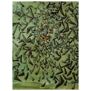 Salvador Dali  ASCENSIONIST SAINT CECILIA Wood Print