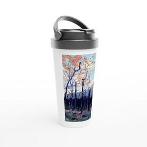 Tom Thomson - BURNT LAND AT SUNSET 1915 Travel Mug