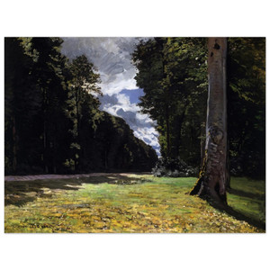 claude monet  The Pave de Chailly in the Fontainbleau Forest Aluminum Print