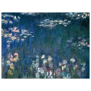 claude monet  Water Lilies Green Harmony Aluminum Print