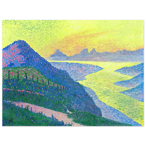 Theo van Rysselberghe  SUNSET AT AMBLETEUSE 1899 Aluminum Print