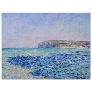 claude monet  Shadows on the Sea at Pourville Aluminum Print
