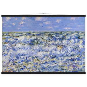 claude monet  Waves Breaking Museum-Quality Matte Paper Poster with Hanger
