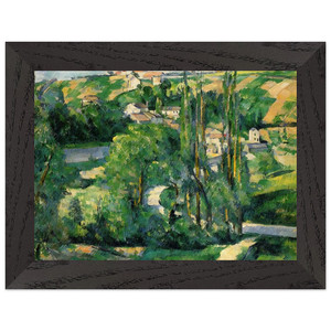 Paul Cezanne  Cote du Galet at Pontoise Premium Wooden Framed Art Print / Poster