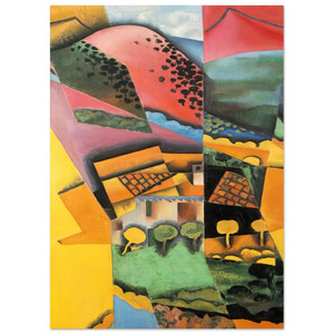 Juan Gris  LANDSCAPE AT CERET 1913 Fine Art Poster / Art Print