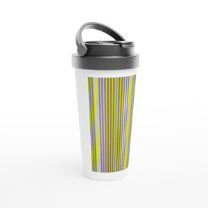 Gene Davis - Black Popcorn - 1969 Travel Mug