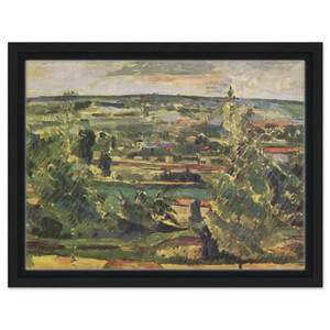 Paul Cezanne  Landscape of the Jas de Bouffan Framed Canvas