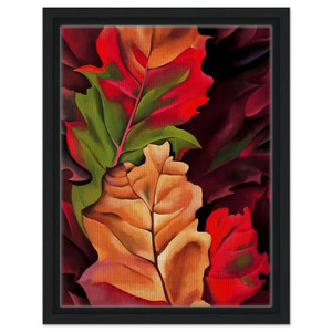 Georgia OKeeffe  Autumn Leaves  Lake George NY Framed Canvas