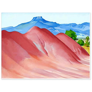 Georgia OKeeffe  Red Hills and Pedernal Aluminum Print
