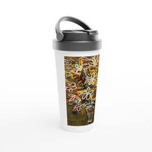 Rene Portocarrero - FLOWER VASE 1963 Travel Mug