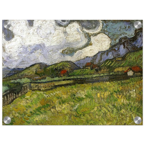 Van Gogh Wheat Field behind SaintPaul Hospital with a Reaper Acrylic Print