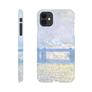 claude monet - Charing Cross Bridge Overcast Weather Slim case