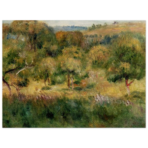 PierreAuguste Renoir  The Edge of the Forest in Brittany Wood Print