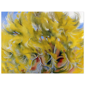 Georgia OKeeffe  Cottonwood Tree in Spring Aluminum Print