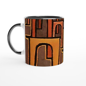 Paul Klee - REVOLUTION OF THE VIADUCT 1937 Ceramic Mug with Color Inside