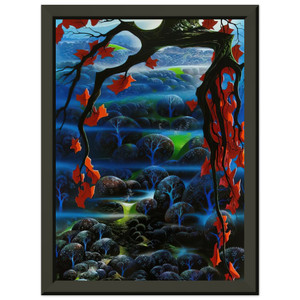 Eyvind Earle  Valley of Dreams Premium Metal Framed Art Print / Poster