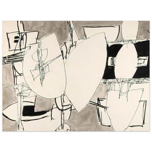 Gene Davis  Inner Space  1952 Aluminum Print