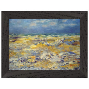 Renoir Seascape near Berneval Wooden Framed Art Print Poster